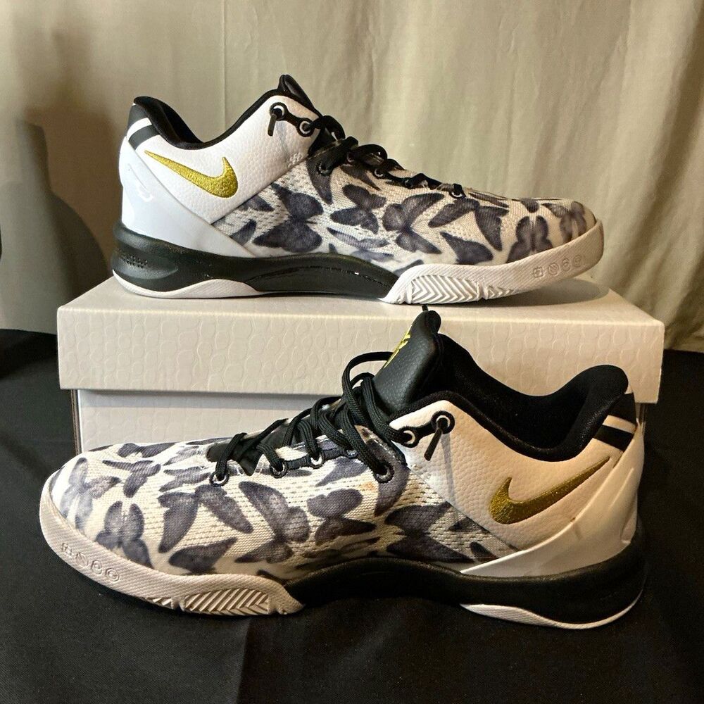 Nike Mambacita Gigi Kobe VIII GS White Black Butterfly  7Y